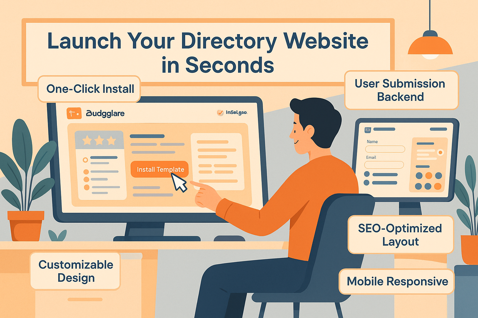 Directory Website Template: Installed with One Click on Buildglare